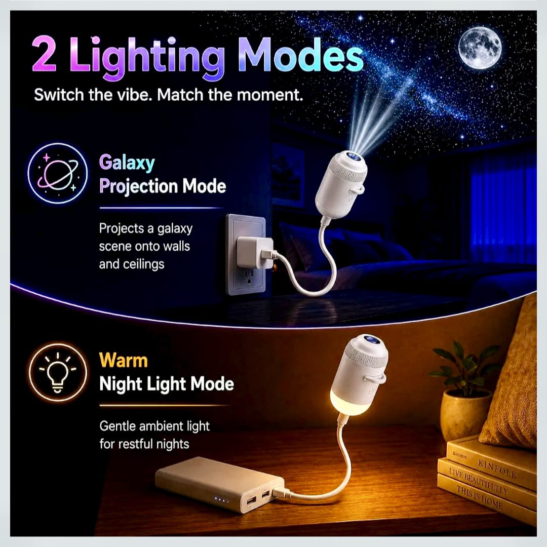 Mini Galaxy Projector Night Light